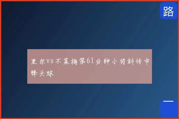 里尔vs不莱梅第61分钟小将斜传中锋头球